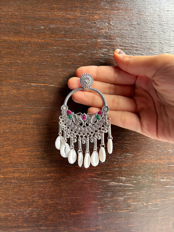 Pearl Aura Chandbali Earrings