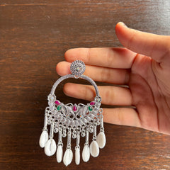 Pearl Aura Chandbali Earrings