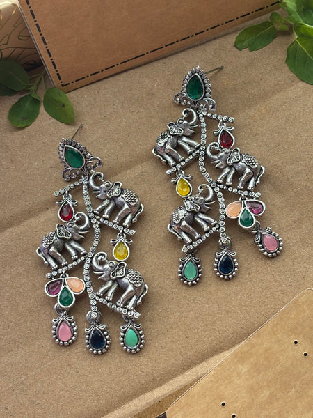 Rajwada Elephant Earrings