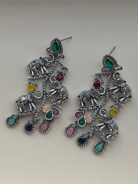 Rajwada Elephant Earrings