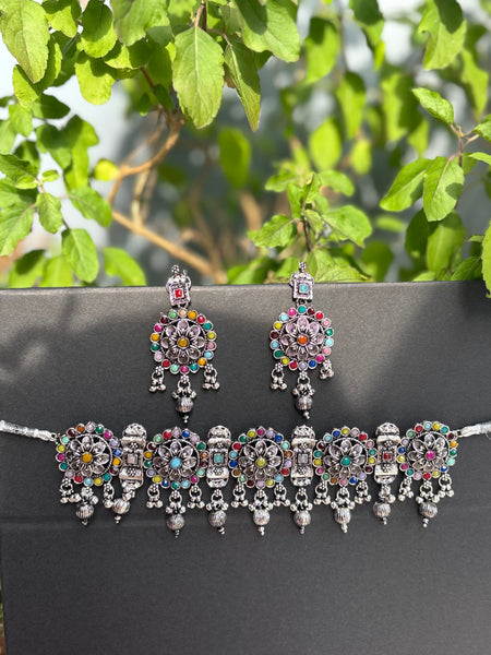 Rangrez Charm Choker Set