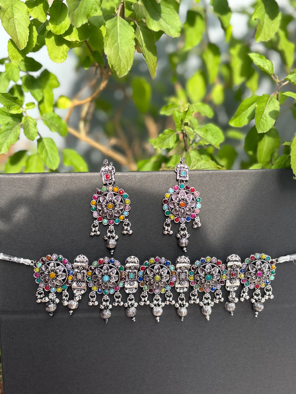 Rangrez Charm Choker Set