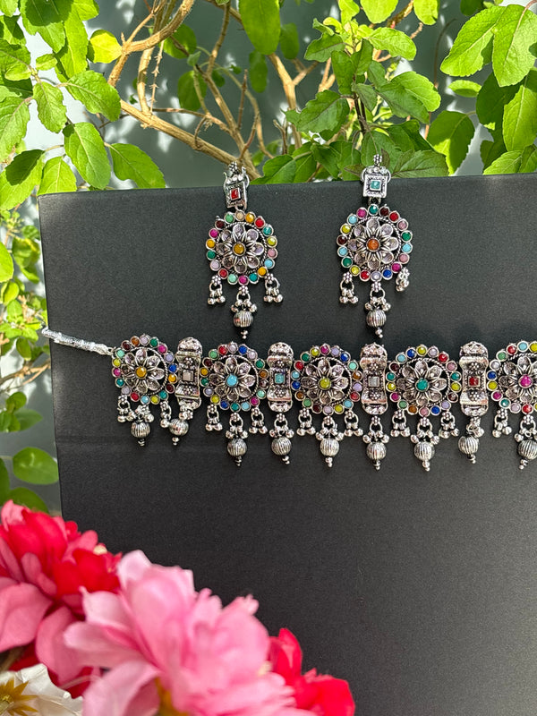 Rangrez Charm Choker Set