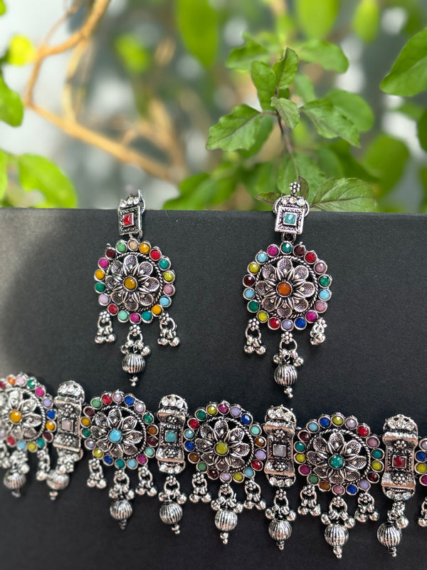 Rangrez Charm Choker Set