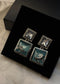 Ruby Silver Stallion Earring