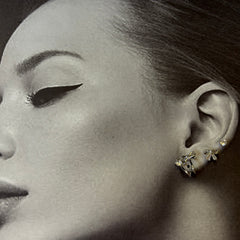 Silver Charm Trio Earrings Set