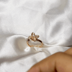 Petite Bloom Rose Gold Spinner Ring