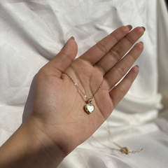 Vintage Golden Heart Charm Pendant – Kridha