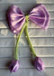 Pastel Bow Tulip Hair Clip