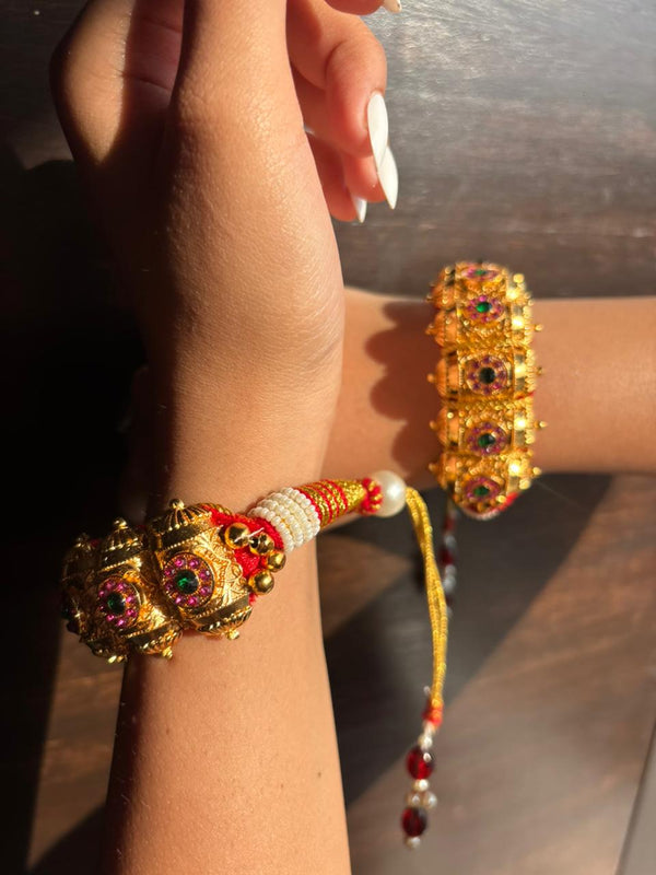 Rajputi Meenakari Royal Kada