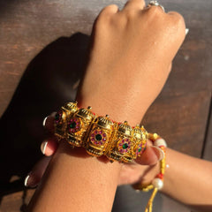 Rajputi Meenakari Royal Kada