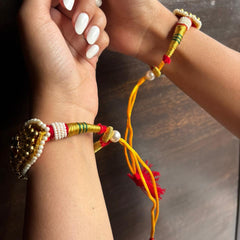 Rajputi Floral Meenakari Pearl Kada