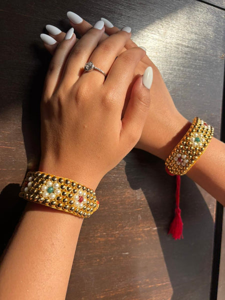 Rajputi Pearl Heritage Kada