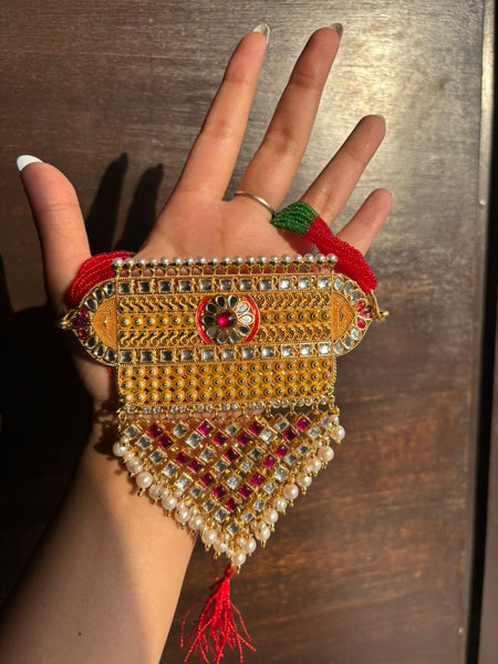 Rajputi Kundan Pearl Bridal Necklace