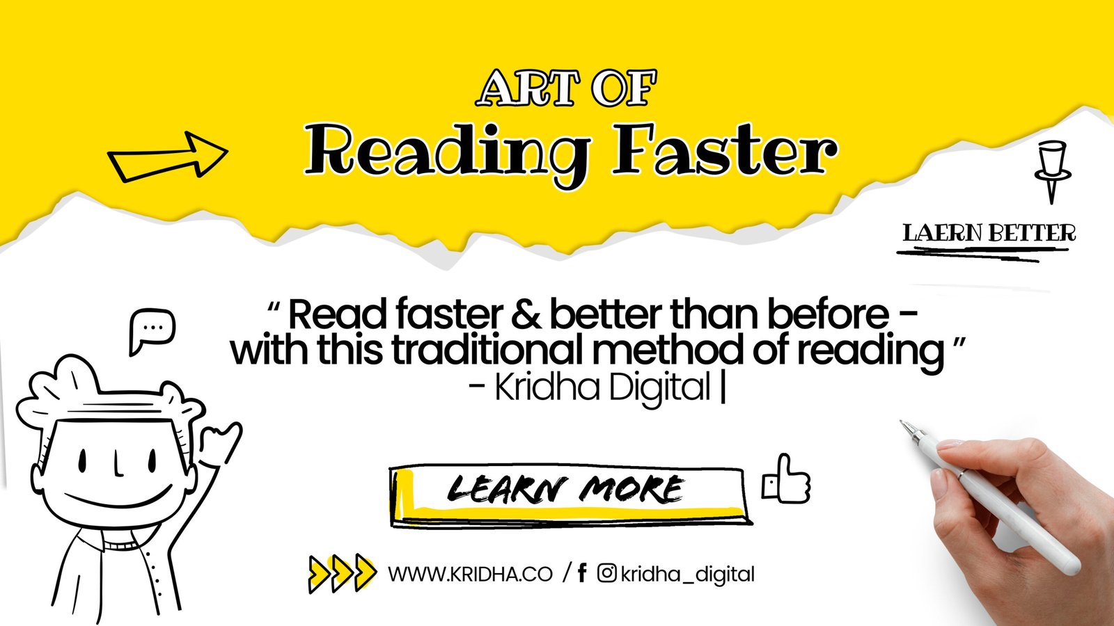 Read more about the article Read faster & better – with this traditional method of reading | Kridha Digital.